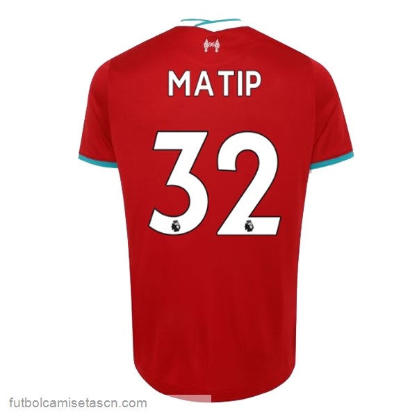 Camiseta Liverpool NO.32 Matip 1ª 2020/21 Rojo
